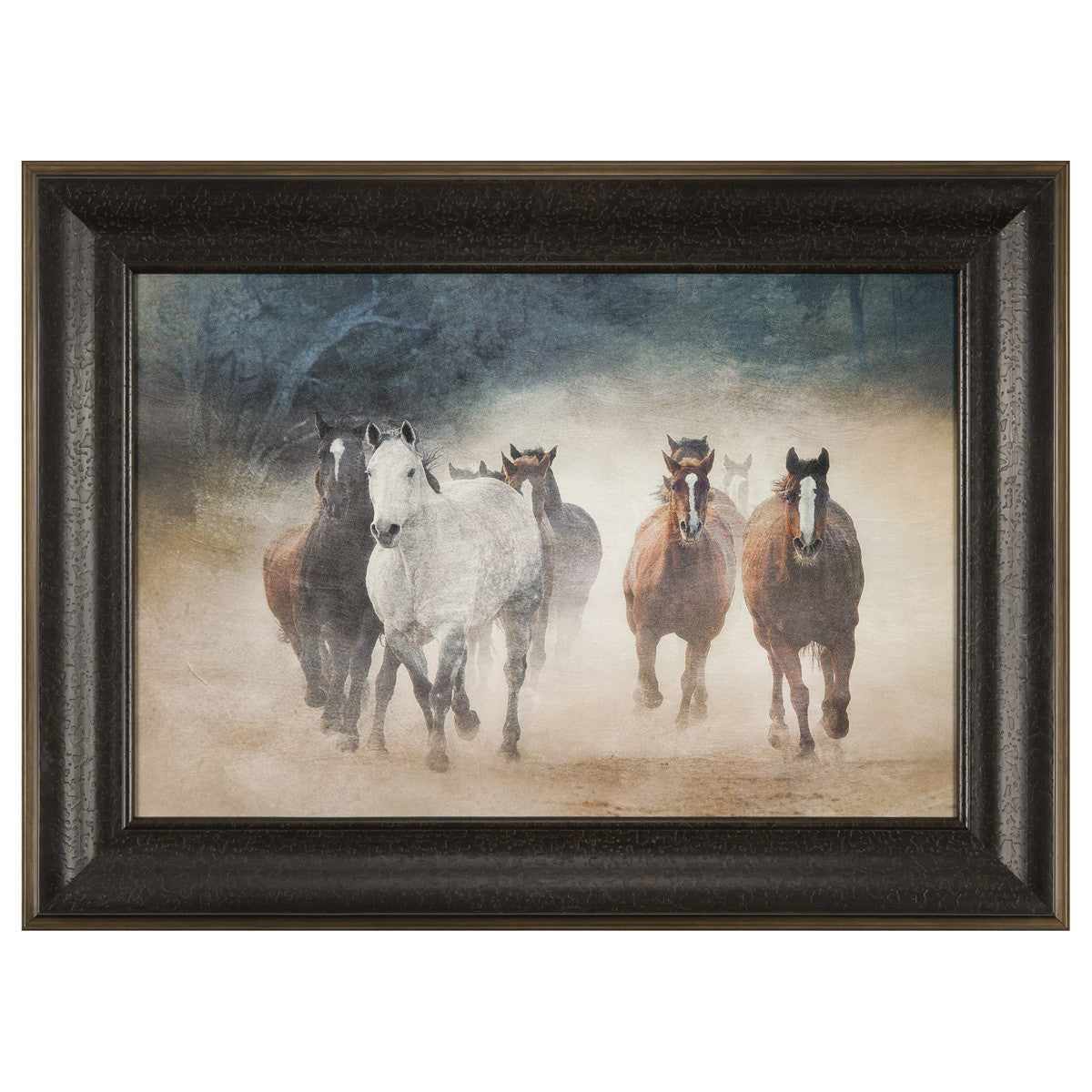 Dust Devils Wood Framed Print