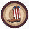 Patriotic Boot Trivets - Set of 3