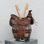 Western Saddle Toothbrush Holder