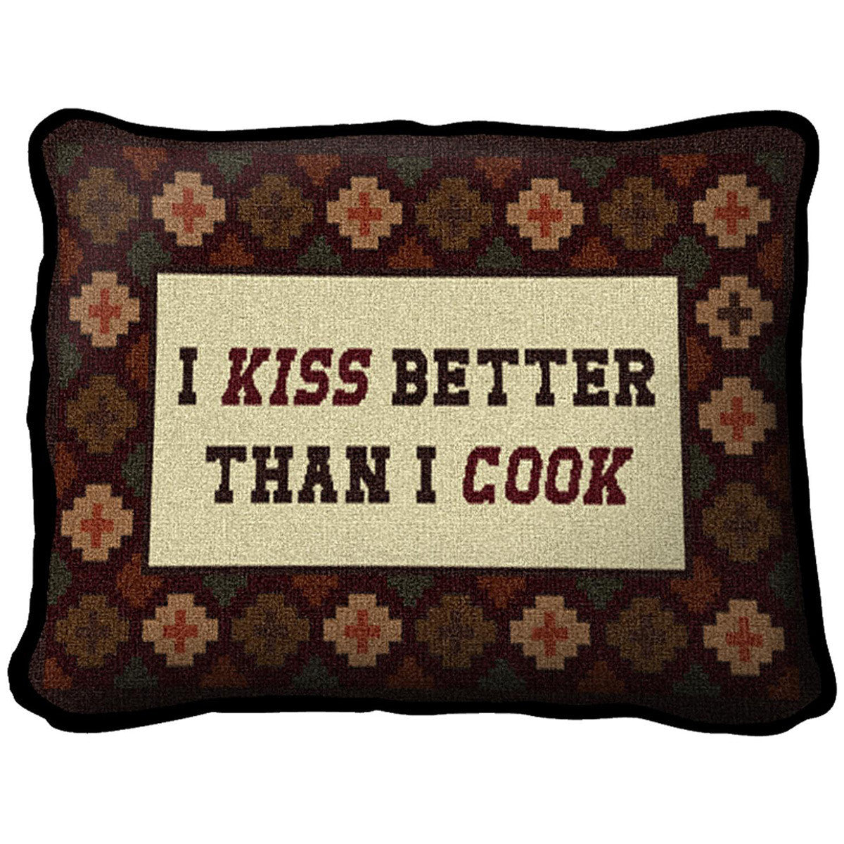 Southwest Kiss the Cook Pillow Cover