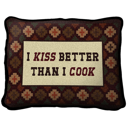 Southwest Kiss the Cook Pillow Cover