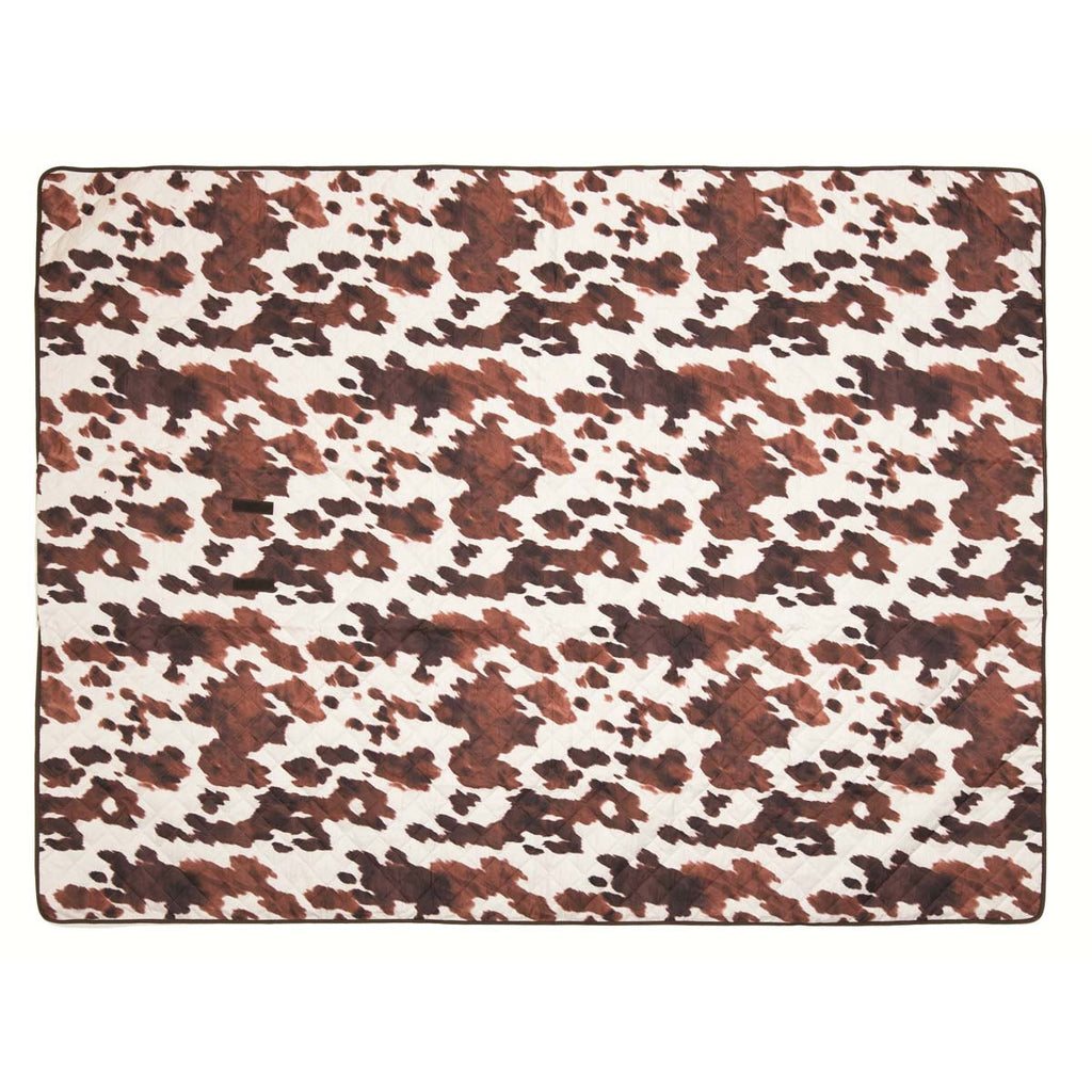Brown Cowhide Picnic Blanket
