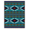 Southwest Geometric Cornflower Throw
