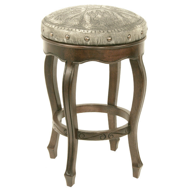 Spanish Heritage Round Barstools - Colonial Ash - Set of 2