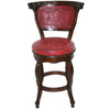 Spanish Heritage Barstool with Back - Red
