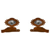 Sunburst Concho Tie Backs - Set of 2