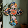 Orange Flower Cross Wall Art