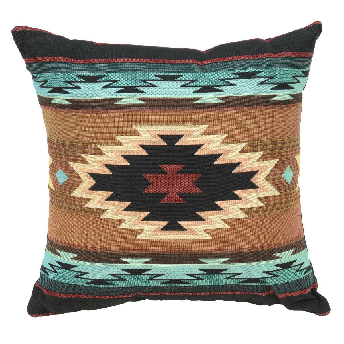 Turquoise Peaks Southwest Geometric Pillow Cover
