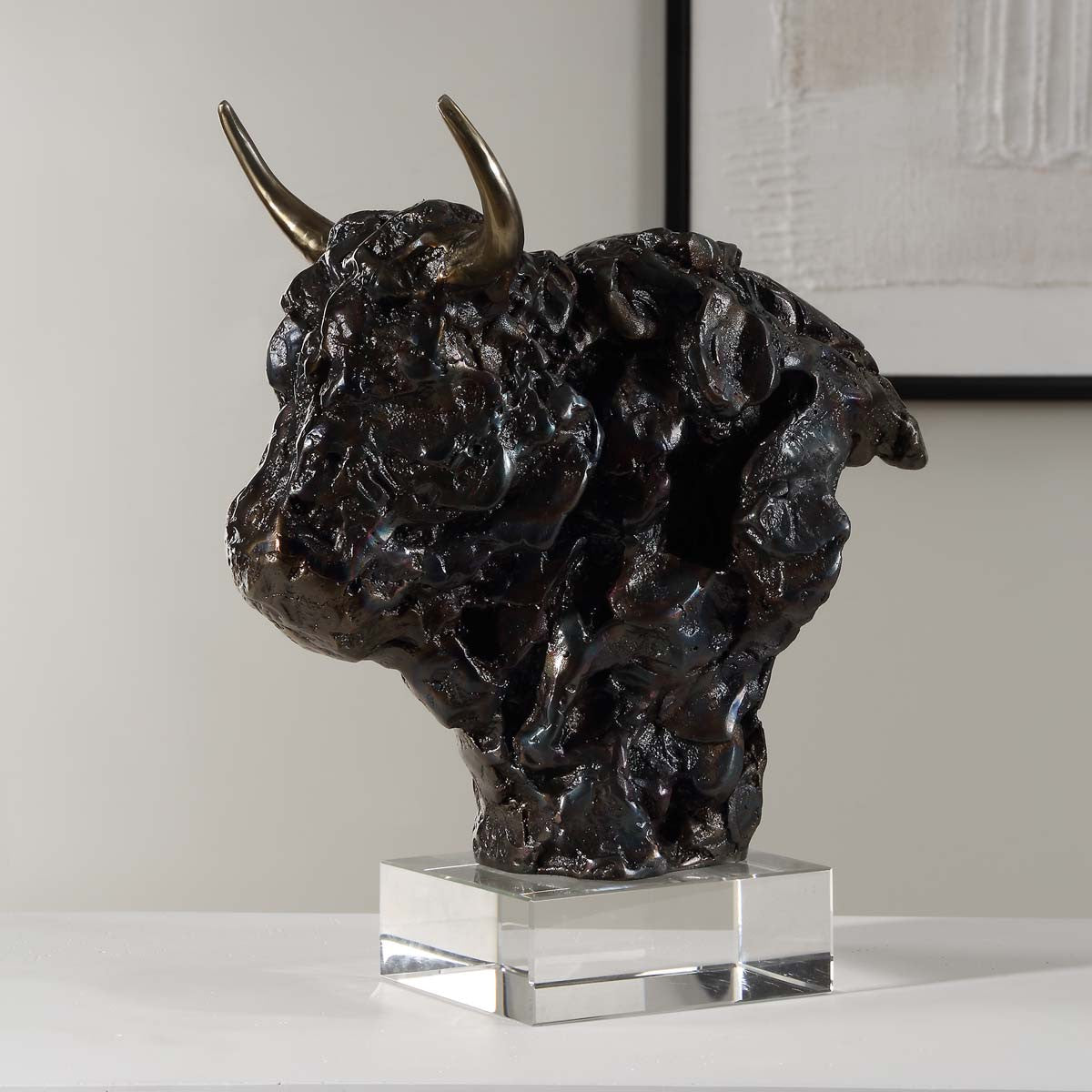 Stony Buffalo Bust