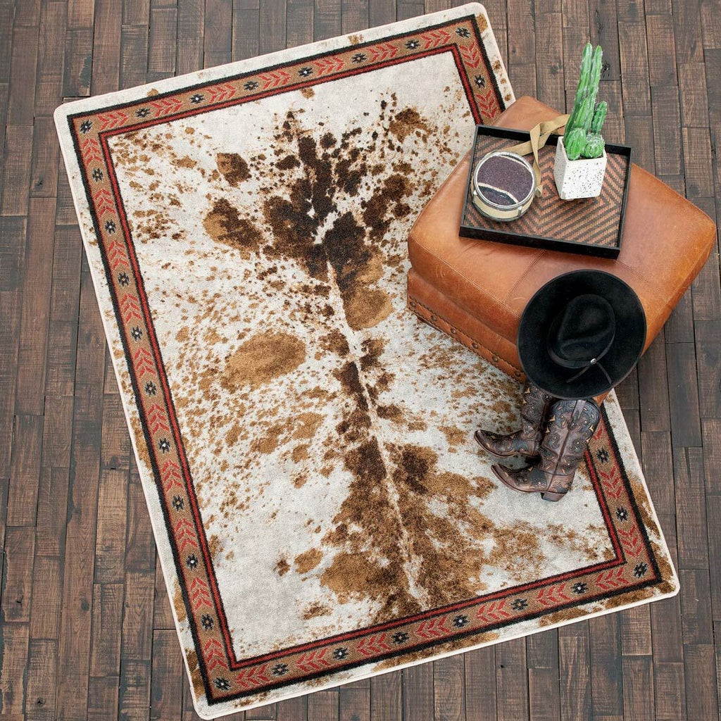 Cattle Drive Spotted Brindle Rug - 5 x 8
