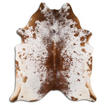 Salt & Pepper Brown Cowhide Rug - Medium