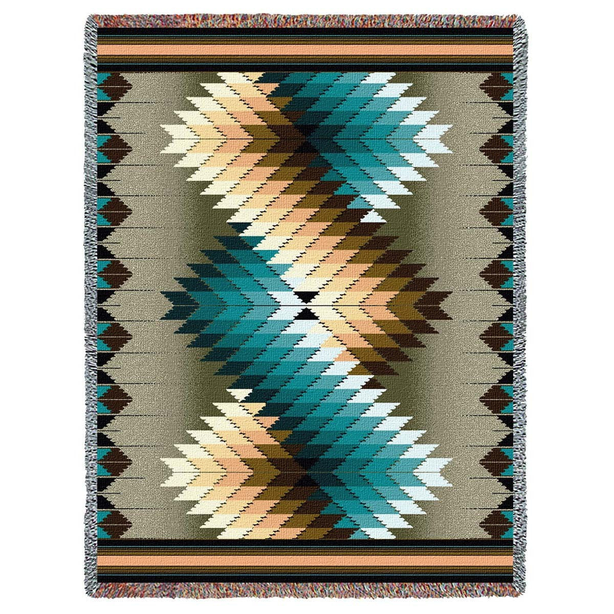 Whirlwind Smoke Tapestry Throw
