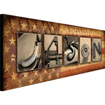 Gunslinger Personalized Stretched Canvas - Large