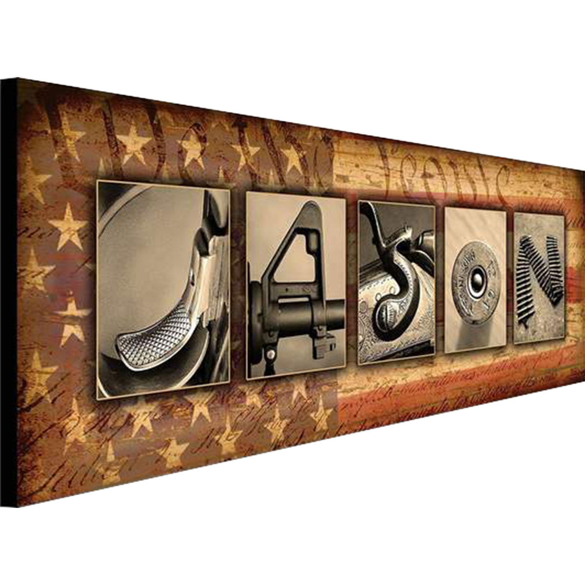 Gunslinger Personalized Stretched Canvas - Large