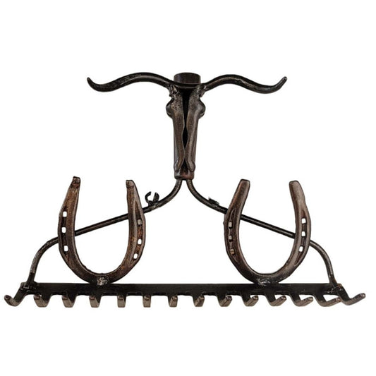 Longhorn & Horseshoe Key Holder