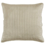 Beige Satin Euro Sham