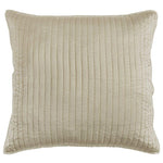 Beige Satin Euro Sham