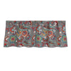Floral Paisley Teal Reversible Valance