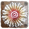 Desert Sunburst Square Cutout Wall Art