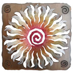 Desert Sunburst Square Cutout Wall Art