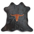 Longhorn Mini Black Cowhide Rug