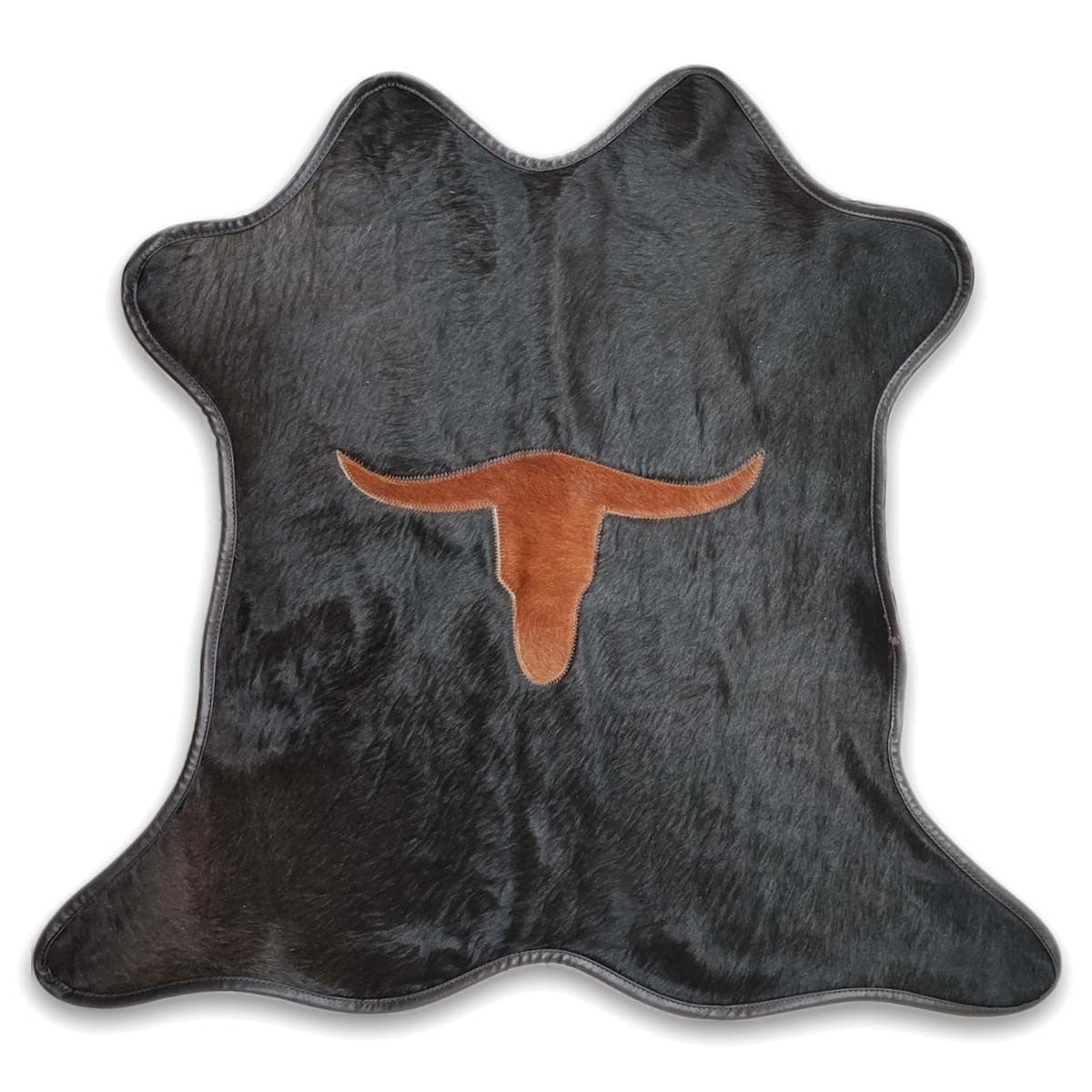 Longhorn Mini Black Cowhide Rug