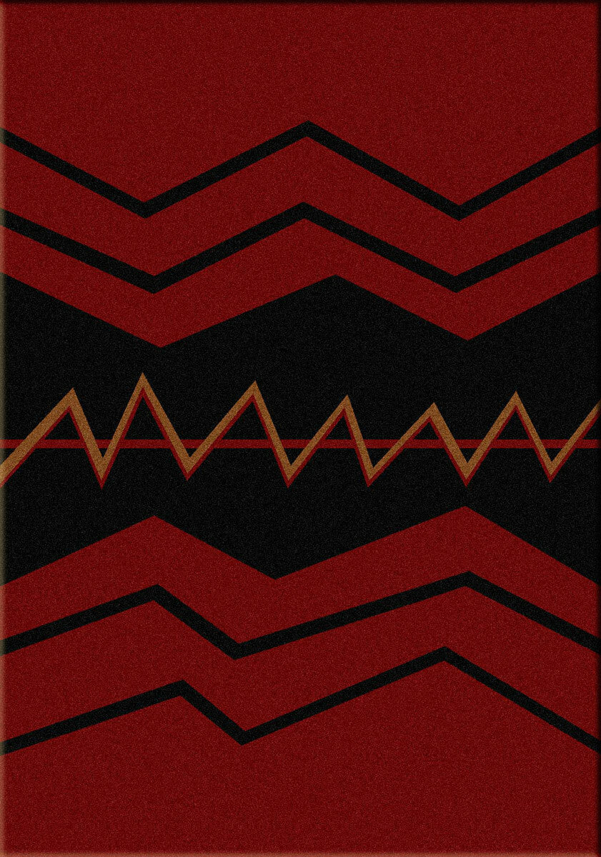 War Path Red Rug - 8 x 11