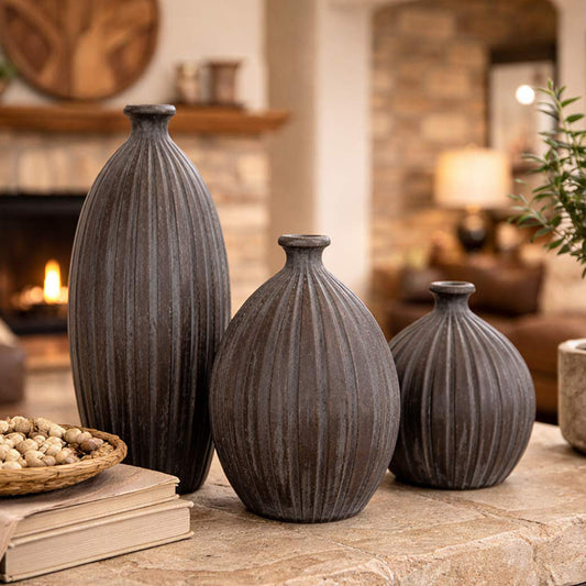 Vail Clay Vases - Set of 3