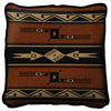 Southwest Geometric Black and Russet Pillow Cover