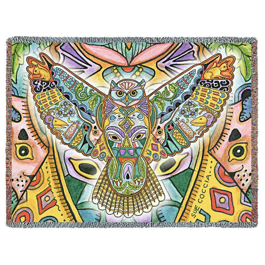 Great Horned Owl Blanket