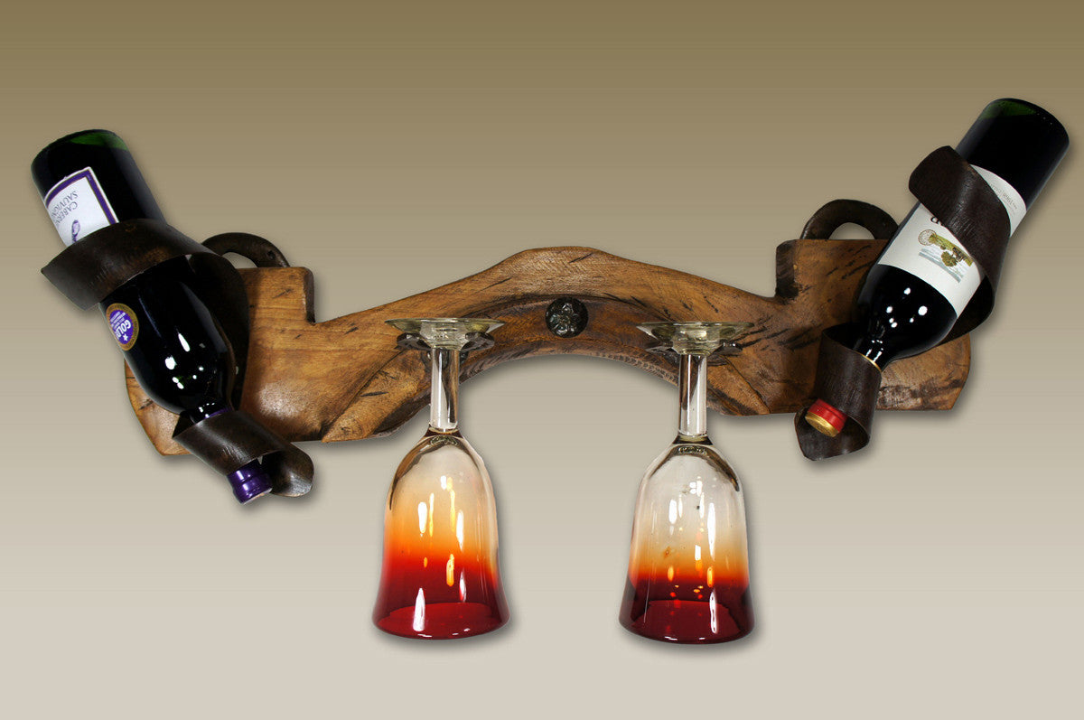 Ox Yoke Wall Wine Rack