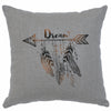 Dream Gray Linen Pillow