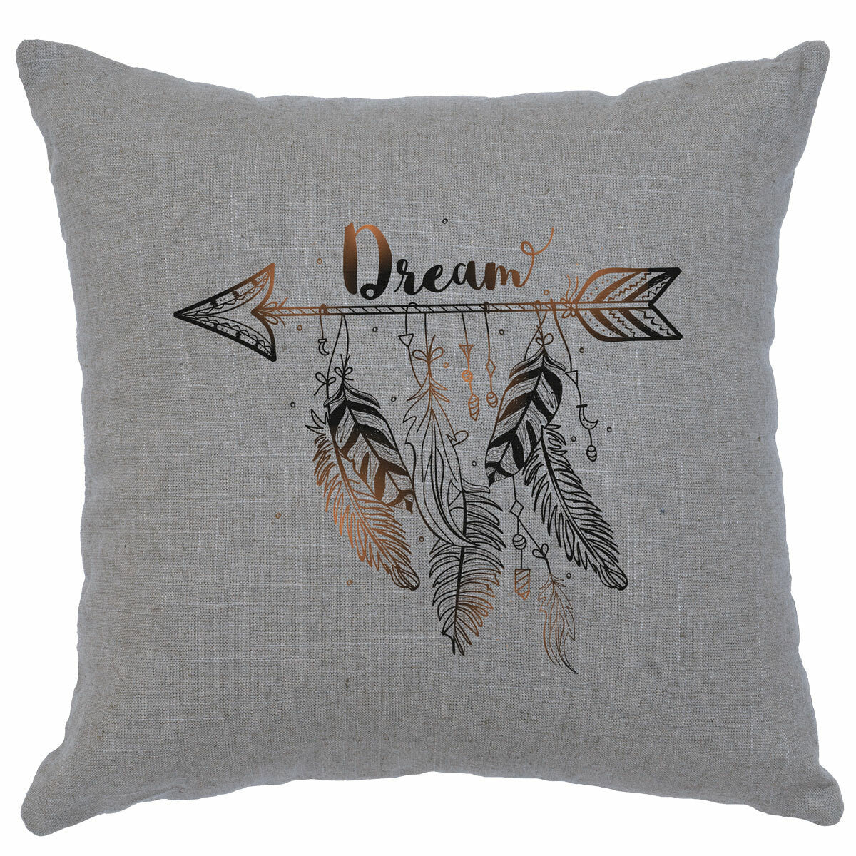 Dream Gray Linen Pillow