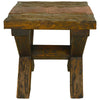 Sarasota Live Edge Side Table with Leather Insert