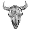 Buffalo Skull Cabinet Knob - Set of 2