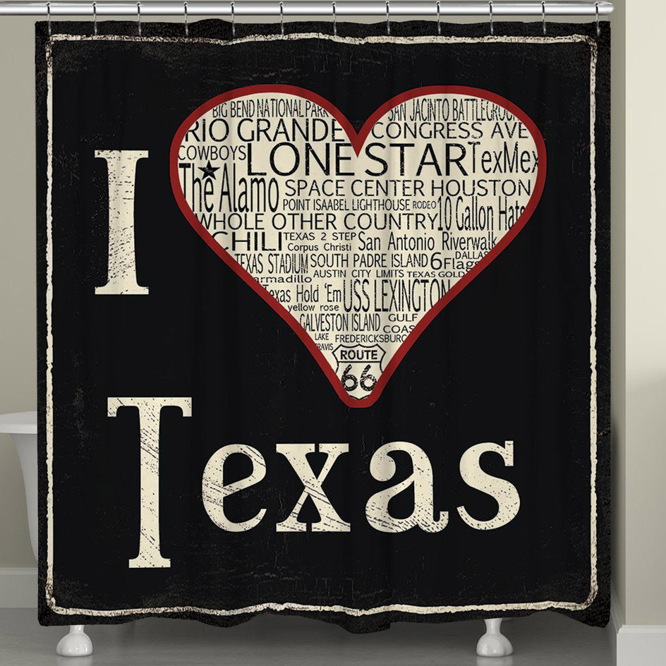 Lone Star Love Shower Curtain