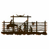 Cowboy Corral Metal Wall Art - 57 Inch