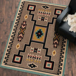 Rainstorm Turquoise Rug - 3 x 4
