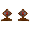 Red Jasper Stone Tie Backs - Set of 2 - OVERSTOCK