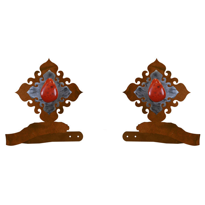 Red Jasper Stone Tie Backs - Set of 2 - OVERSTOCK