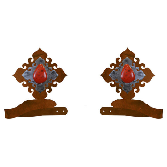 Red Jasper Stone Tie Backs - Set of 2 - OVERSTOCK