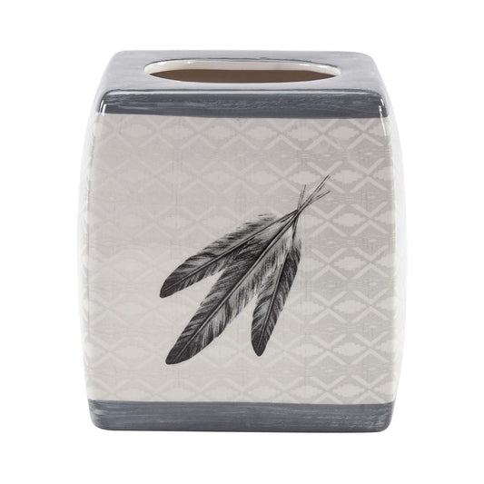 Feathered Elegance Tissue Box Holder