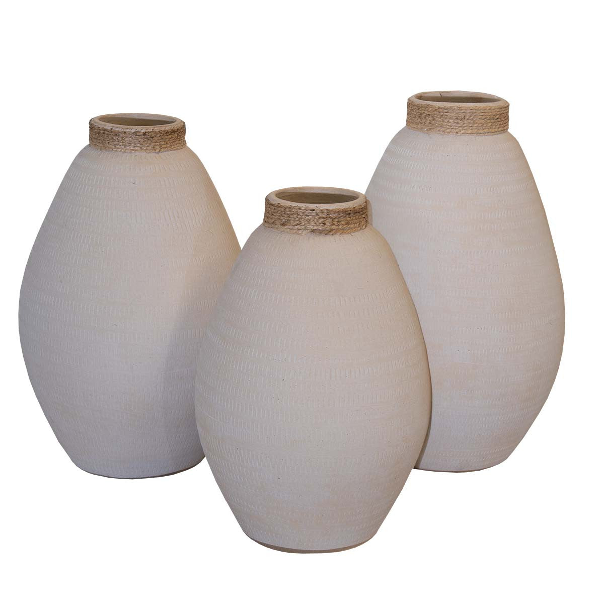 Ghost Town Pottery Vases - Set of 3