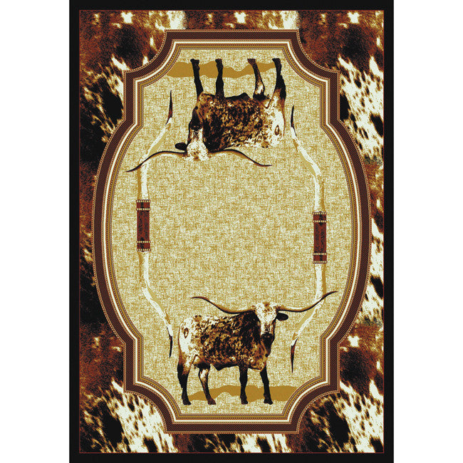 Freckles Longhorn Rug - 4 x 5
