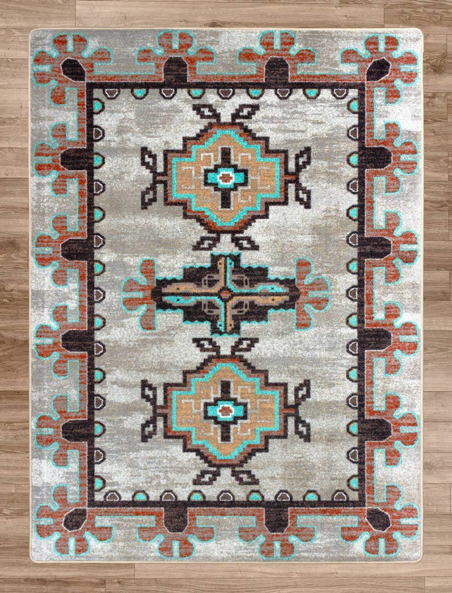 Bozeman Turquoise Rug - 3 x 4