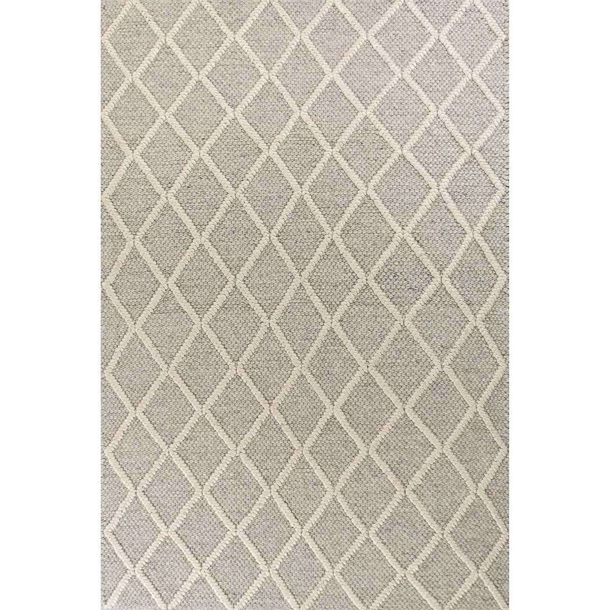 Gray Geo Trail Rug - 5 x 7