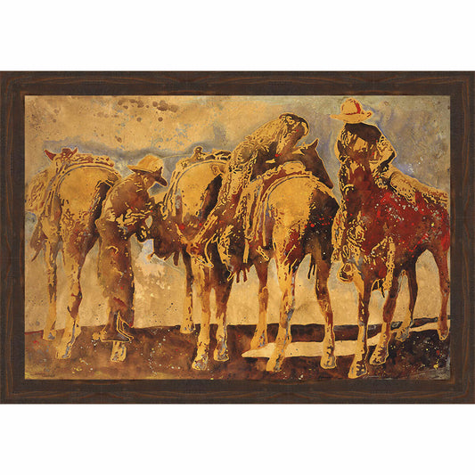 Cowboy Cause Framed Canvas