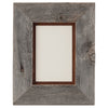 Aged Barnwood & Metal Mat Frame