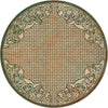 Turquoise Scroll Saddle Rug - 8 Ft. Round