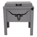 Longhorn Face Single Cooler - Gray